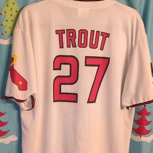 White and Red Men's Jersey